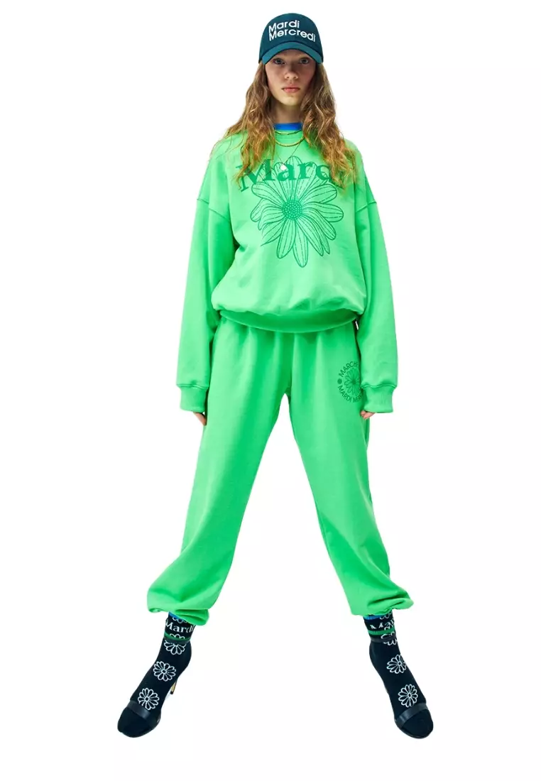 Sweatshirt Flowermardi - Vivid Green Deepgreen