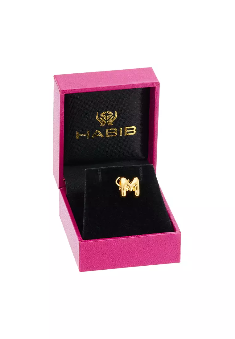HABIB 916/22K Yellow Gold Alphabet Charm 6800025YM