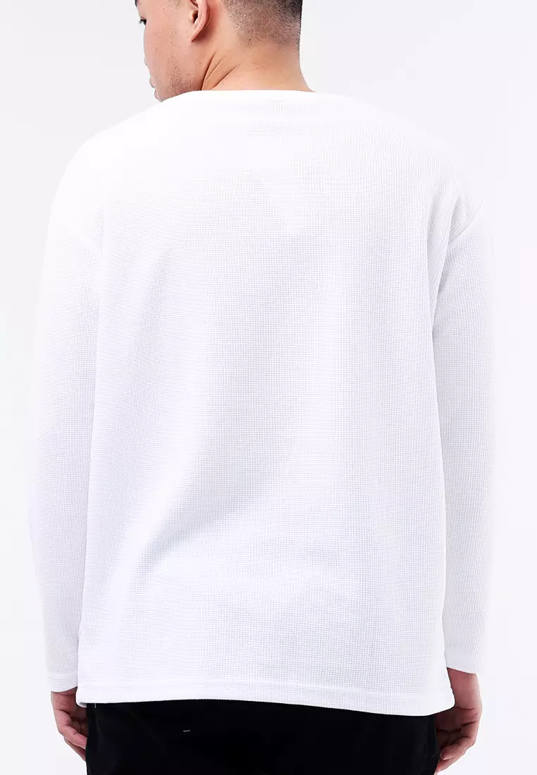 Roundneck Waffle Long Sleeve
