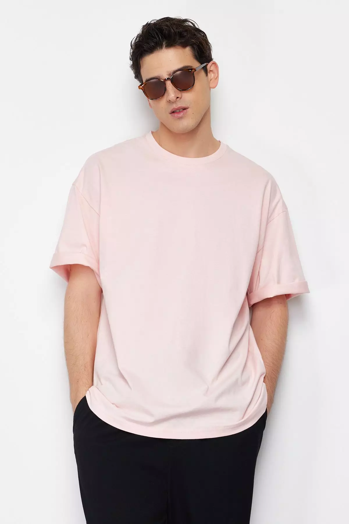 Powder Oversize/Wide Cut Basic 100% Cotton T-shirt TMNSS22TS0318