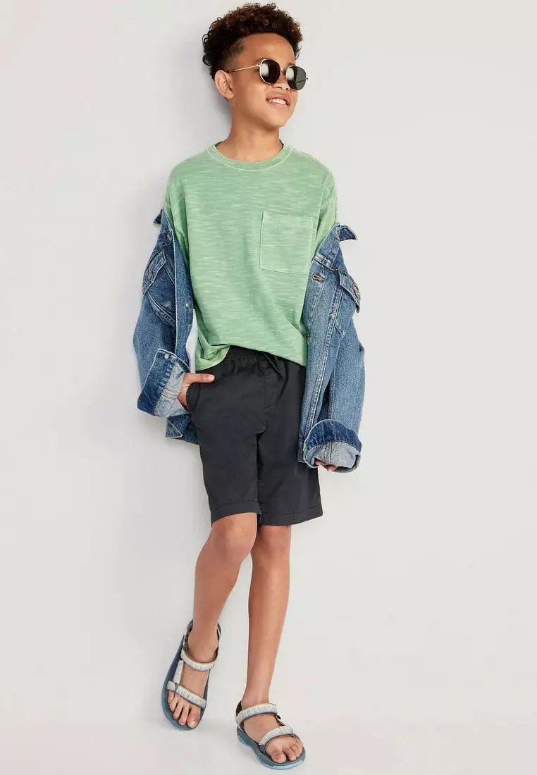 Built-In Flex Straight Twill Jogger Shorts