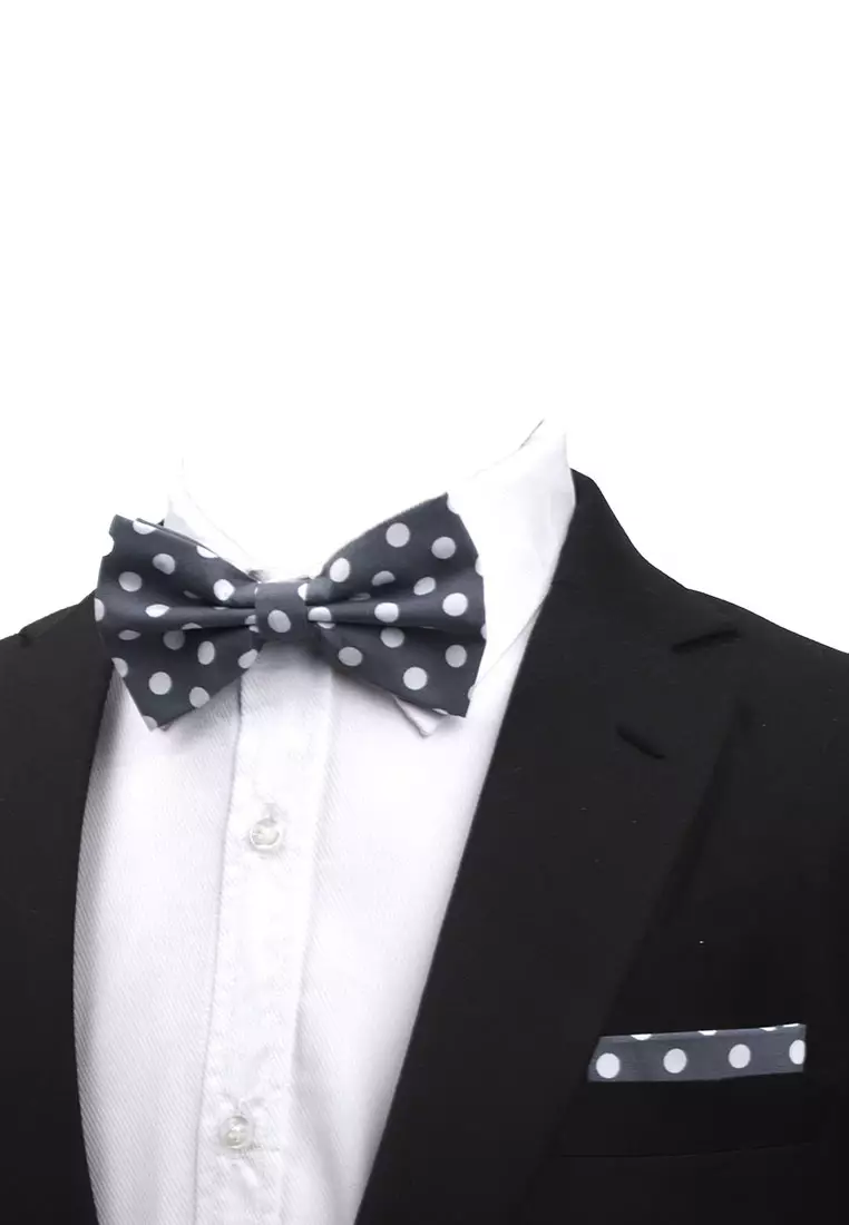 Dasi Kupu Bowtie Abu Polka A37