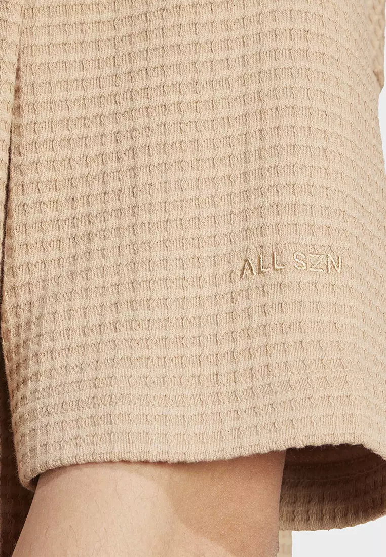 All SZN Waffle Knit Half-Zip Polo Shirt