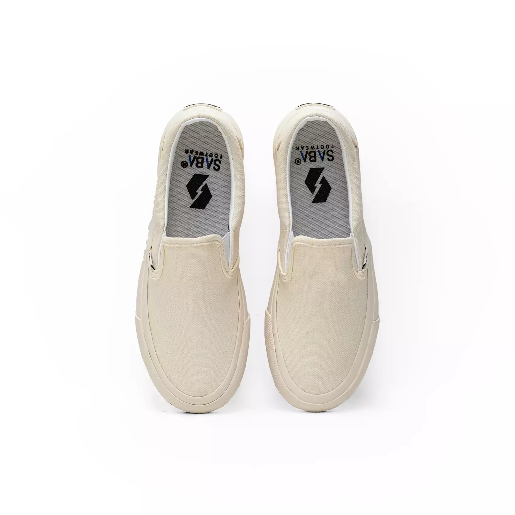 SABA Vintage Slip On Krem - Sepatu Sneakers Casual Pria Wanita