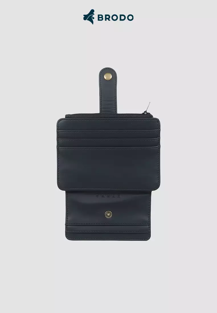 BRODO - Porto Synthetic Leather Card Wallet Black