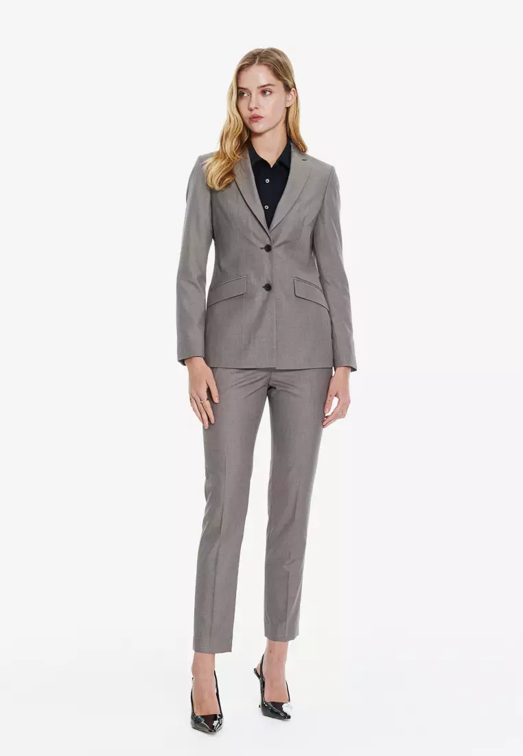 Taupe Slim Fit Suit