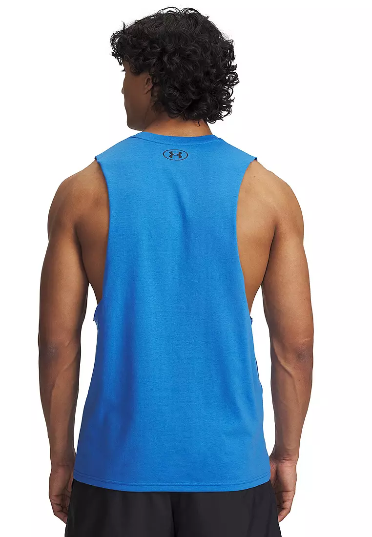 Left Chest Cut-Off Tank Top