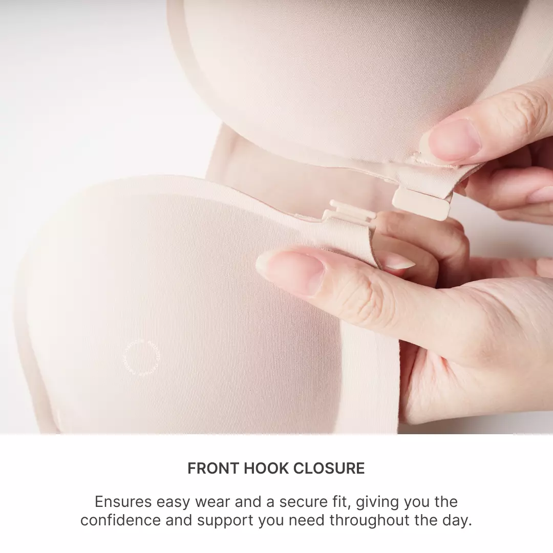Nathalie Front Hook Strapless Bra NTB 3518 - Beige