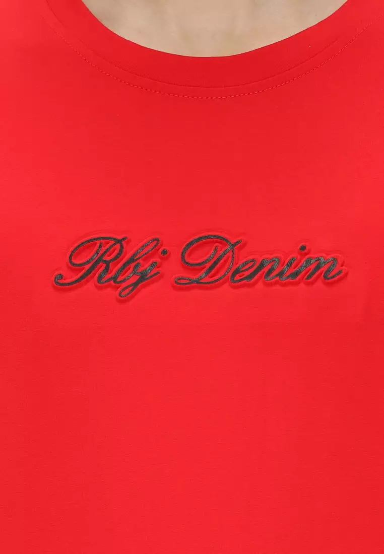 RBJ T-Shirt Cotton Spandex Emboss Pria 2482370761