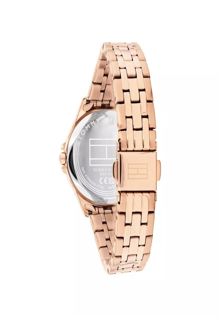 Women's Ionic Plated Rose Gold Steel Blush Dial Watch - TH1782893