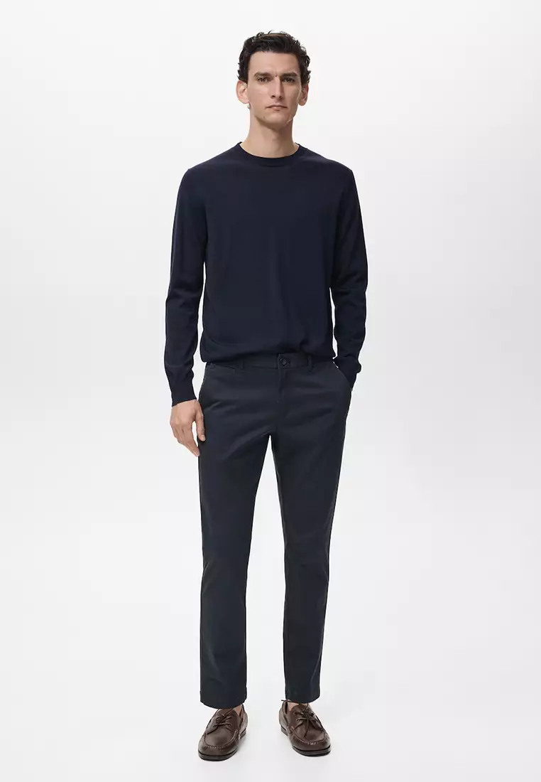 Prato Cropped Tapered Chino Trousers