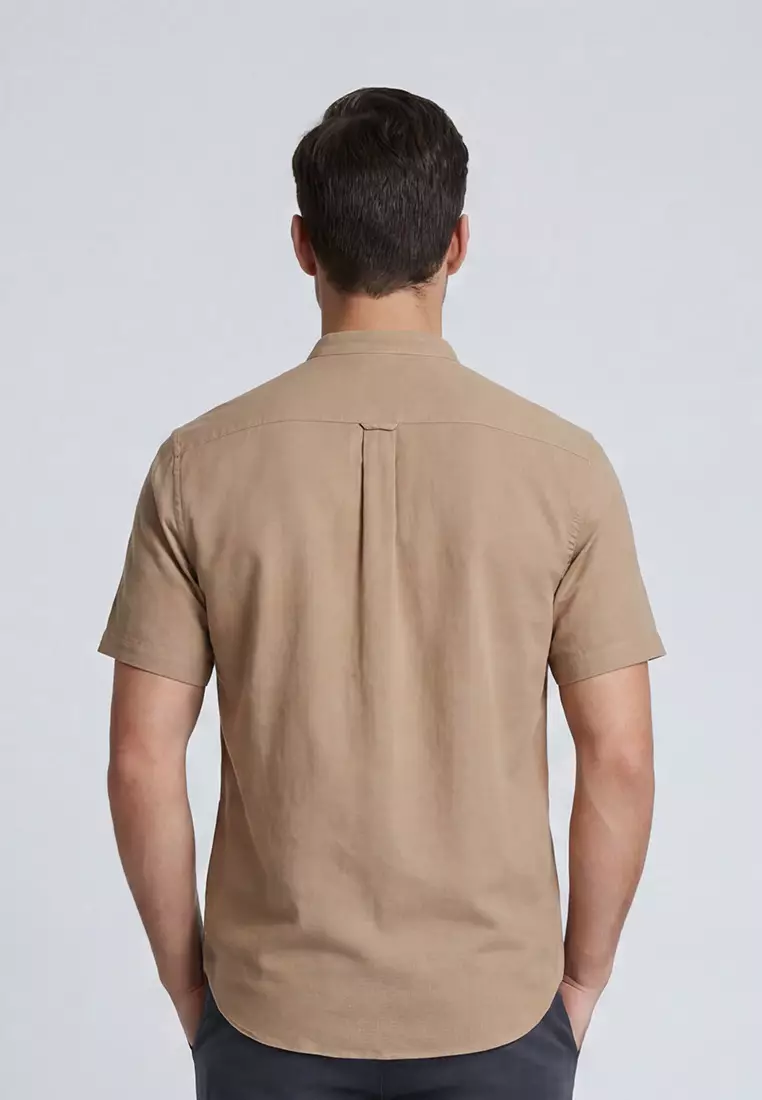 Buy POLO HAUS Polo Haus - Men's Linen Mix Signature Fit SS