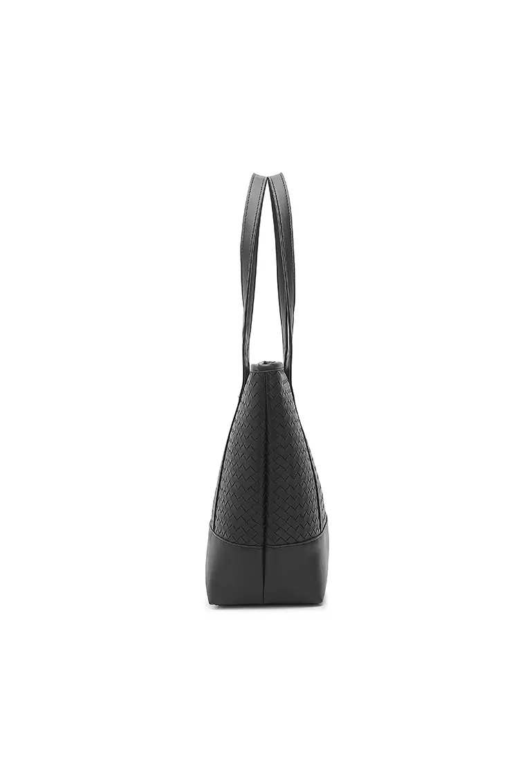 Women's Tote Bag / Shoulder Bag / Top Handle Bag - Black