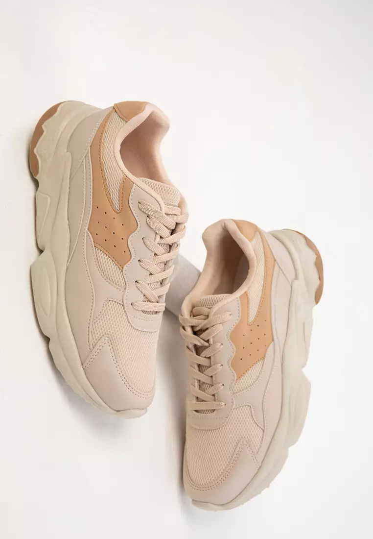 Beige-Tan Women's Sneaker 20592
