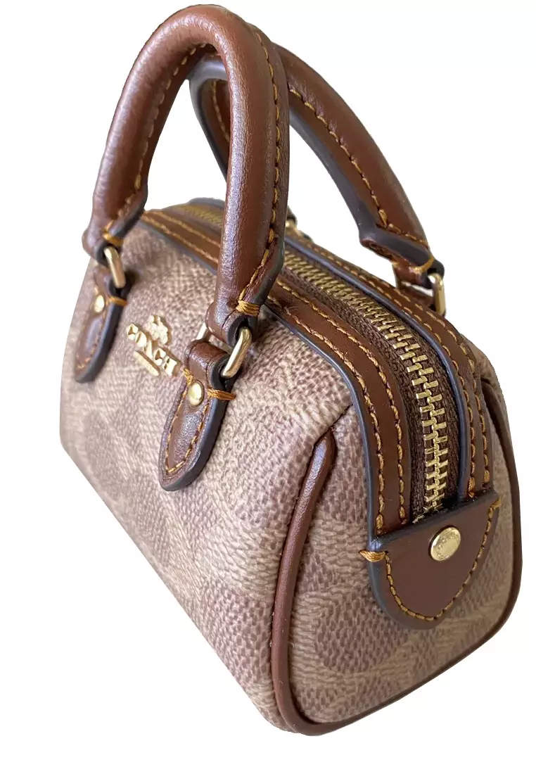 Mini Rowan Satchel Bag high quality Charm In Signature Canvas