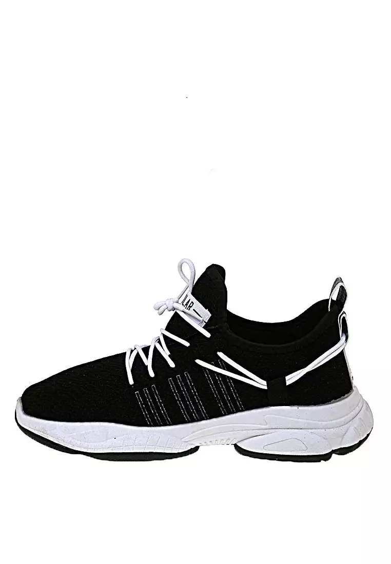 Chayton Sepatu Olahraga Pria Sneakers Nine Lines Material Cloth ORIGINAL - Black white