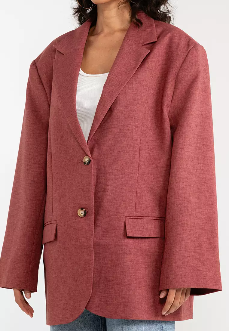 Jual ASOS Design Oversized Grandad Suit Blazer Original 2025