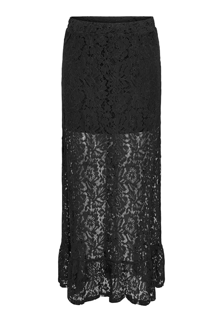 Lace Jersey Skirt