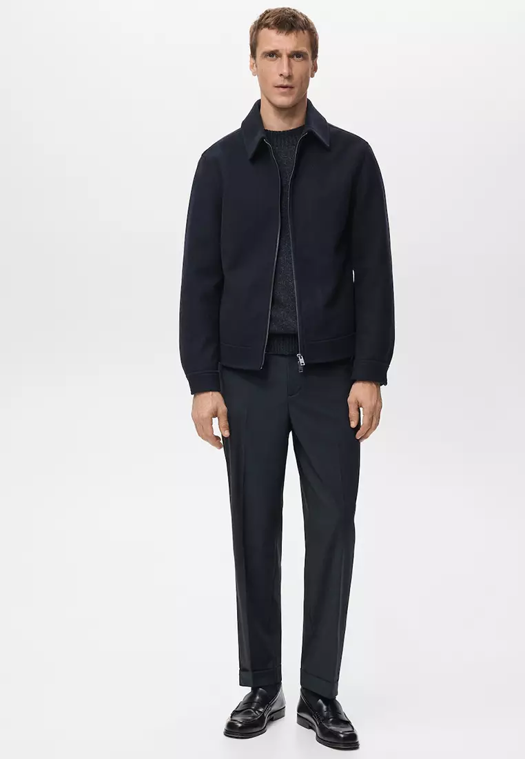 Wool Zip-Up Jacket