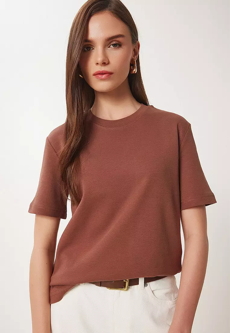 Woman 2-Pack Cotton Basic Knitted T-Shirt AG00002