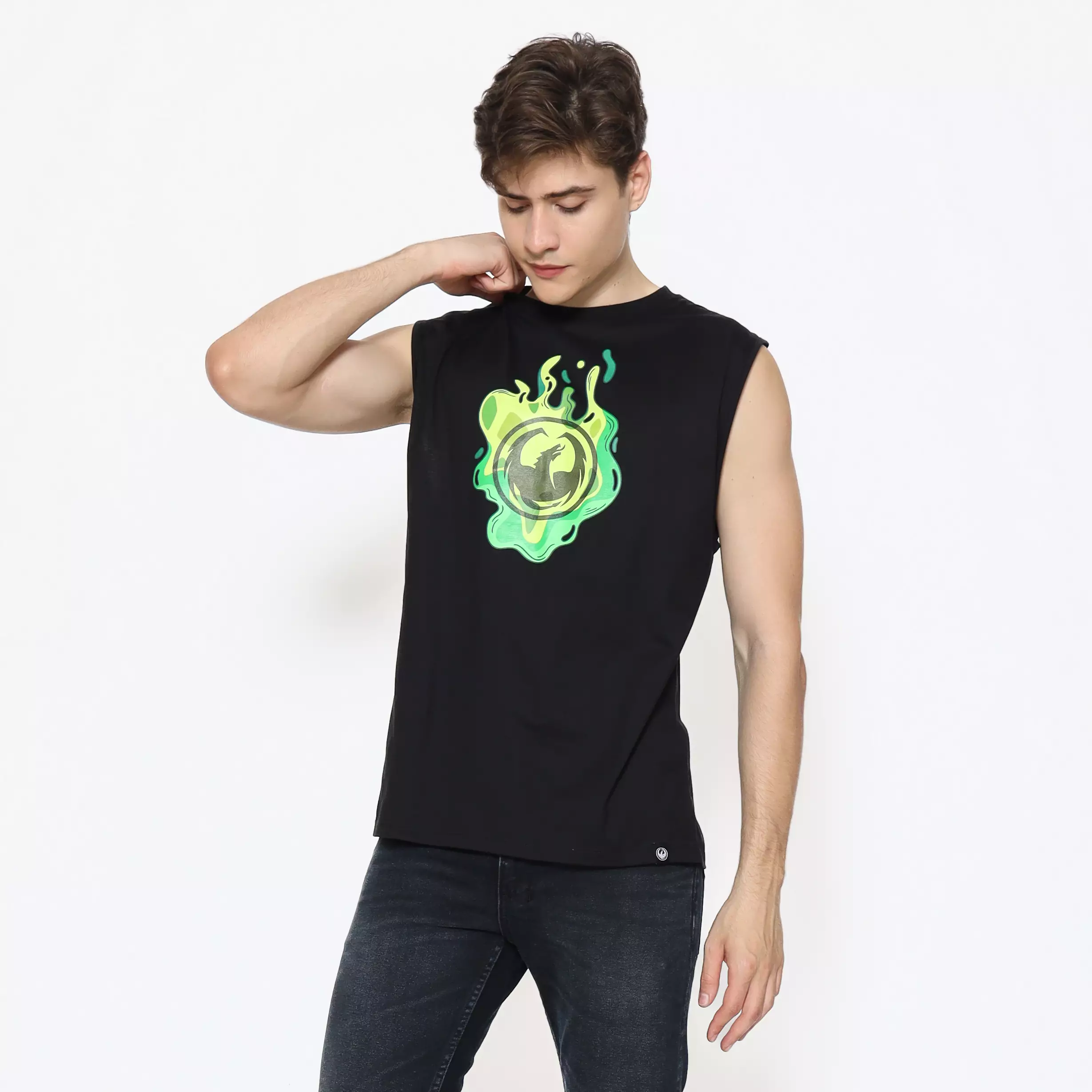 Dragon Kaos Singlet Pria Ditchin Men Muscle Tee Planet Surf