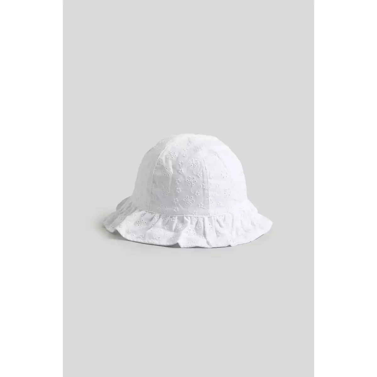 Mothercare White Broderie UPF50+ Sun Hat - Topi Anak Perempuan (Putih)