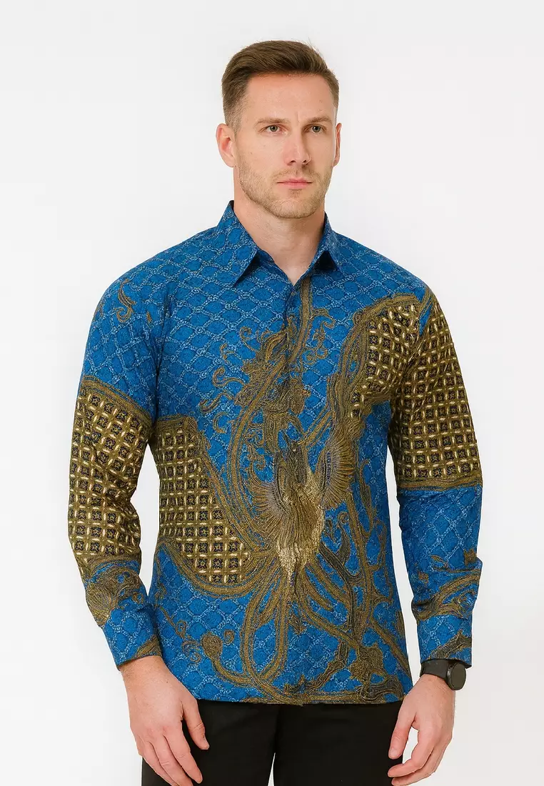 Advaita Kemeja Batik Exclusive Premium Pria Casual Modern Lengan Panjang