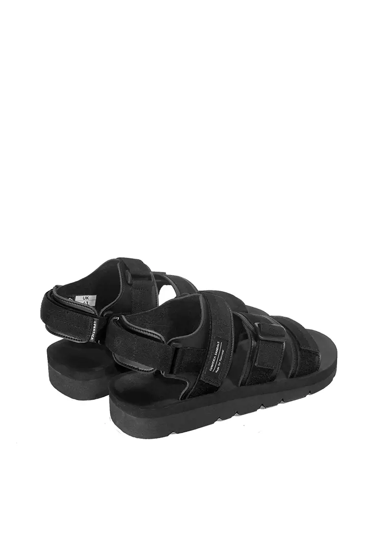 Meito Full Black Mountain Sandal