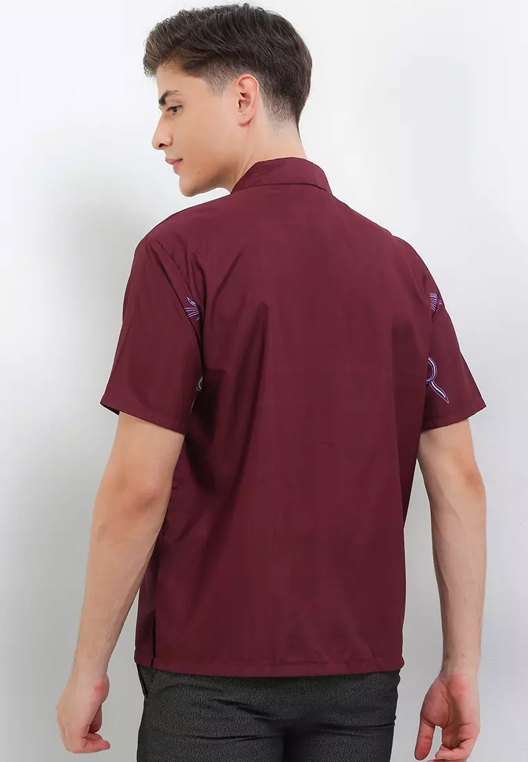 Whonosari Kemeja Batik Exclusive Premium Pria Casual Modern Lengan Pendek
