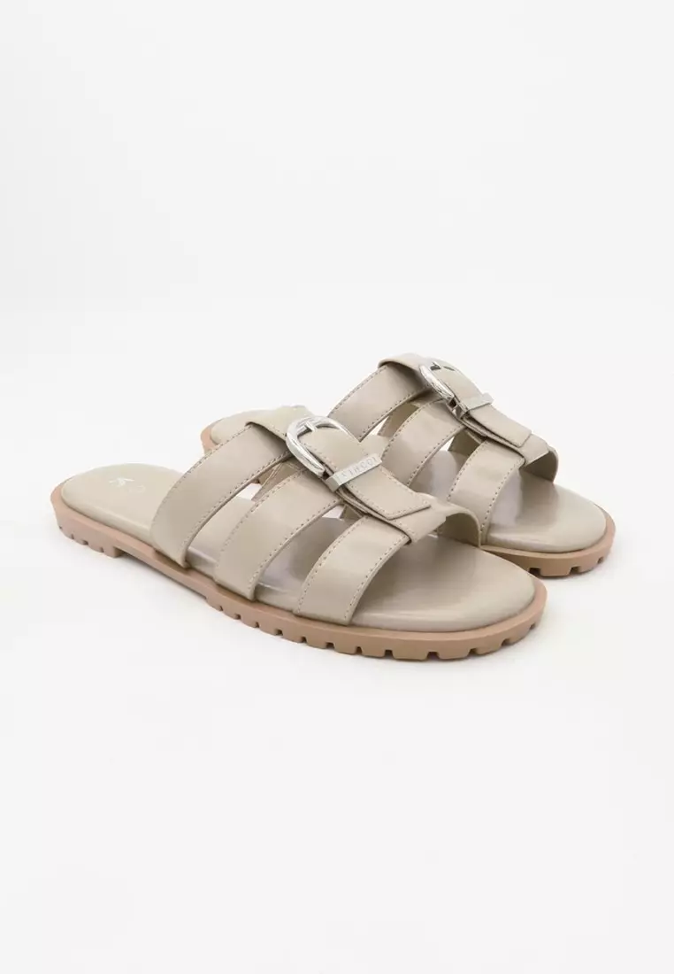 Slide On Flat Sandals