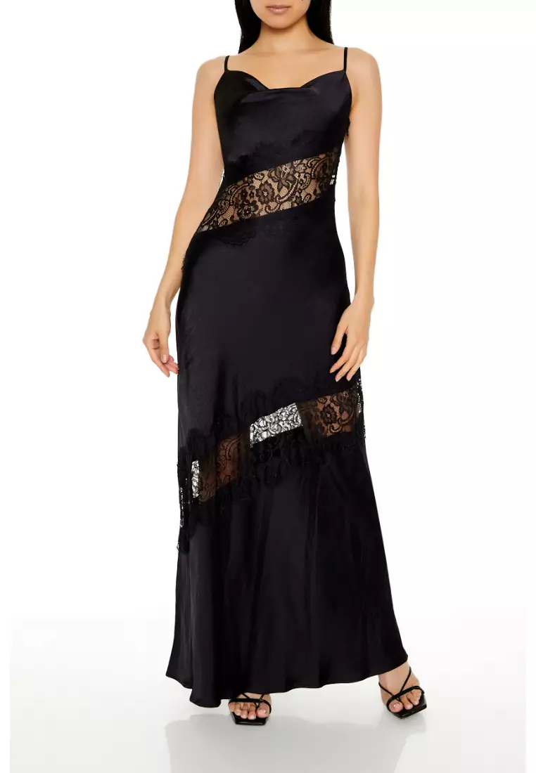 Forever 21 lace maxi dress hotsell