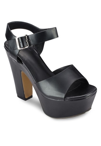 簡約厚底粗esprit 請人高跟鞋, 女鞋, 鞋