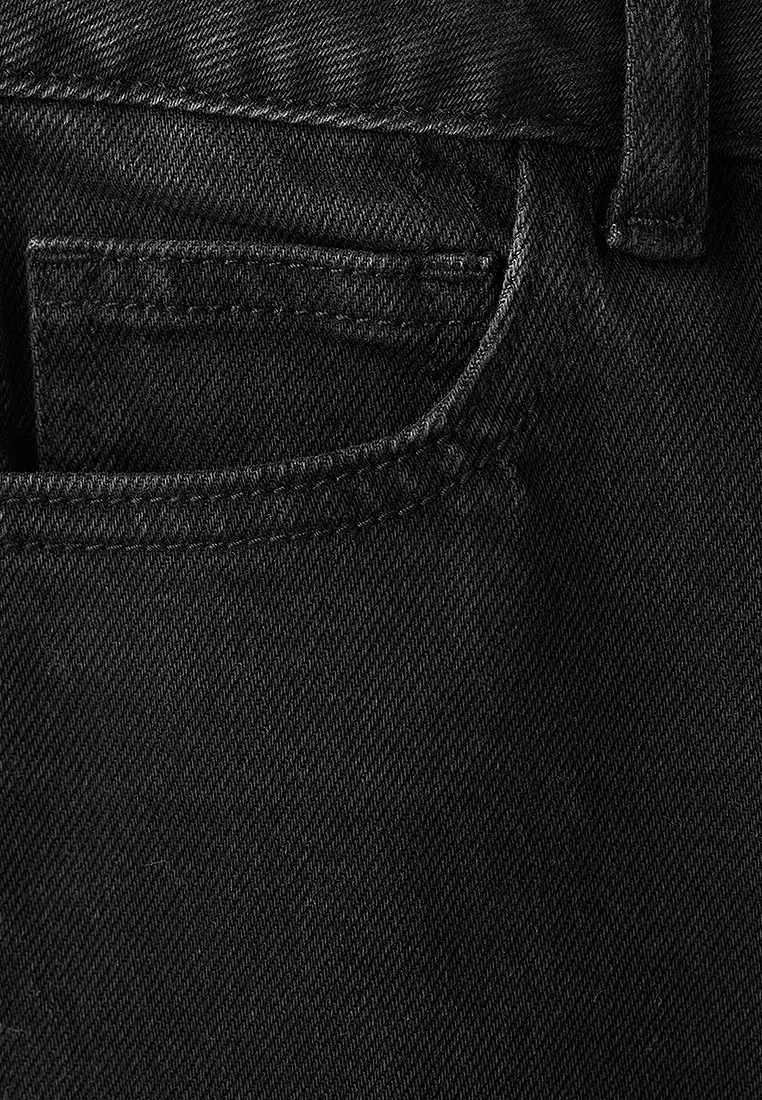 Turned-Up Straight Jeans