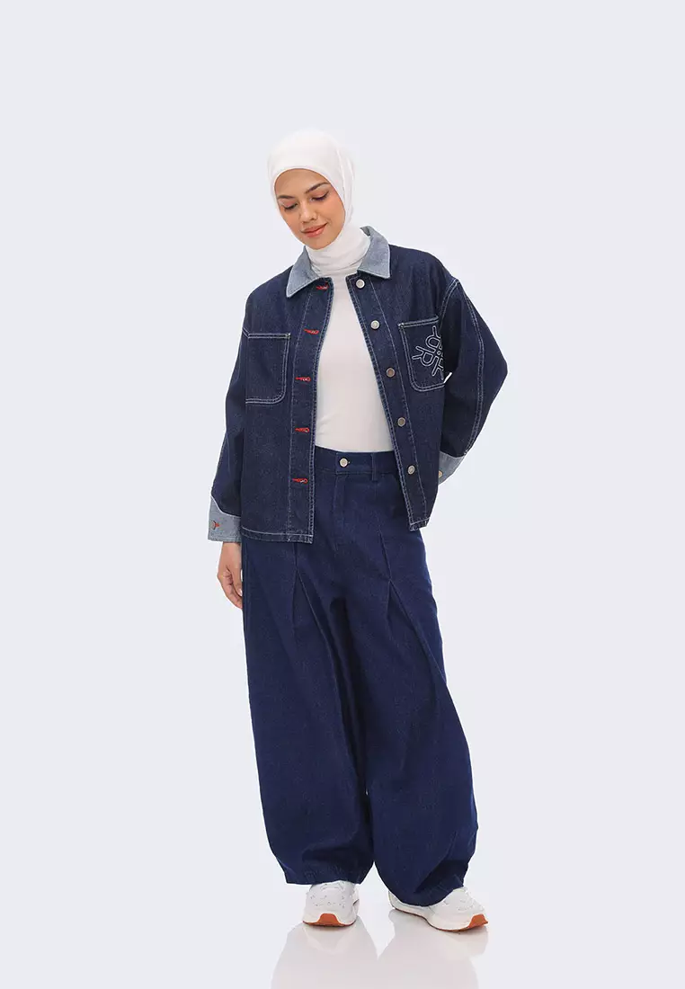 Ria Miranda Navy Blue Amari Pants