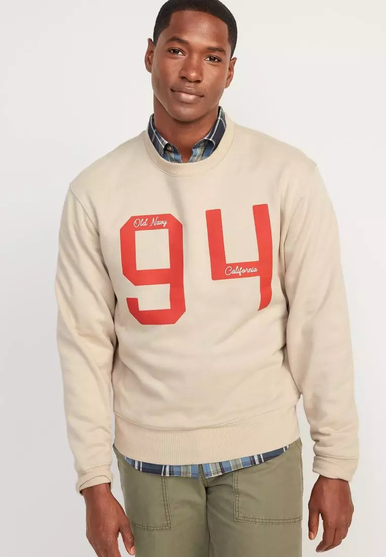 Buy Old Navy Oversized Logo-Graphic Crew-Neck Sweatshirt 2025