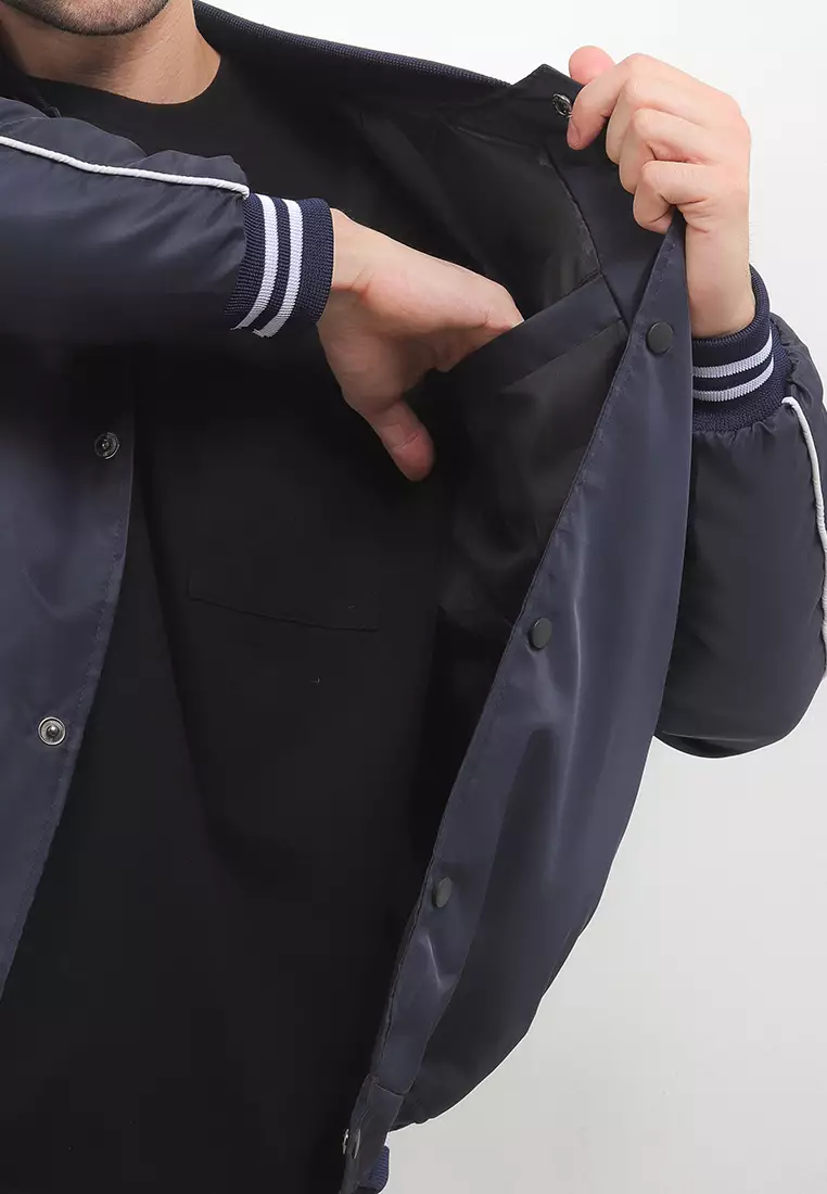 GRAHANGGRA Jaket Bomber Varsity Haycle - Navy Blue