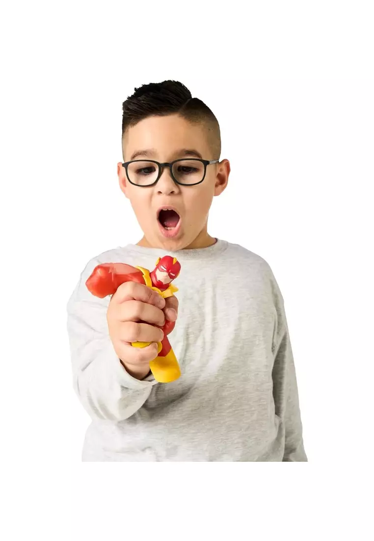 Heroes of Goo Jit Zu Goo Shifters DC Super Hero Stretchy Action Figure Gold Charge Flash. Incredibly Squishy DC 4.2" Toy Figure