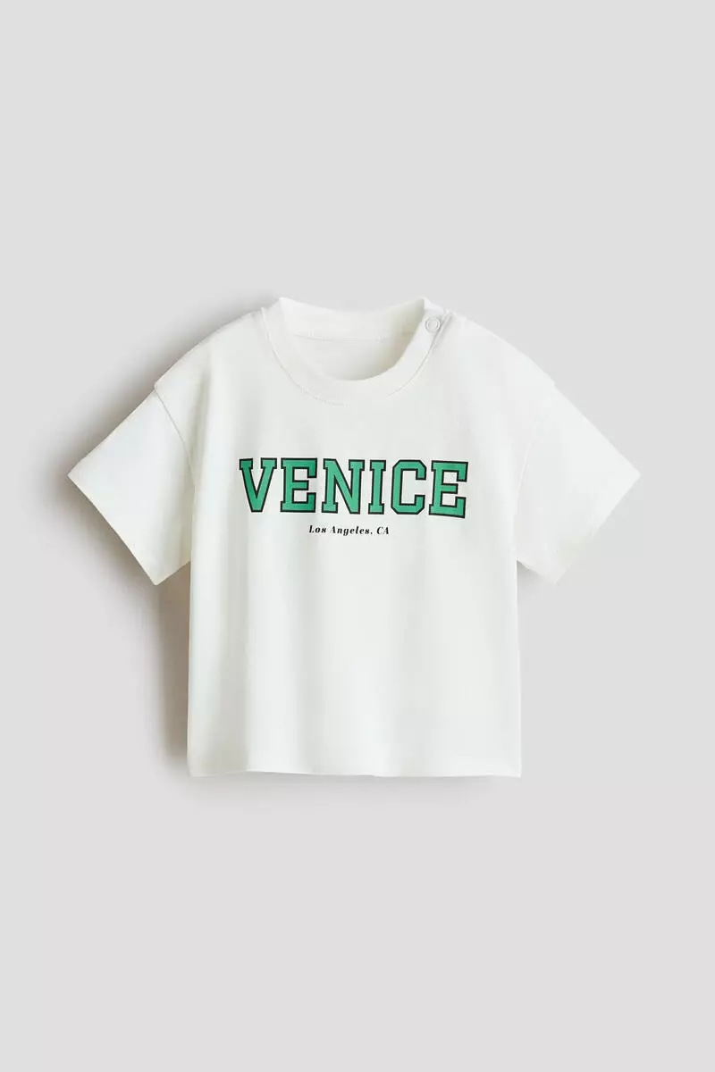 Printed cotton T-shirt