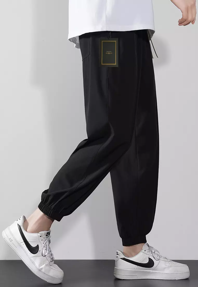 Jogger pants with white shoes store