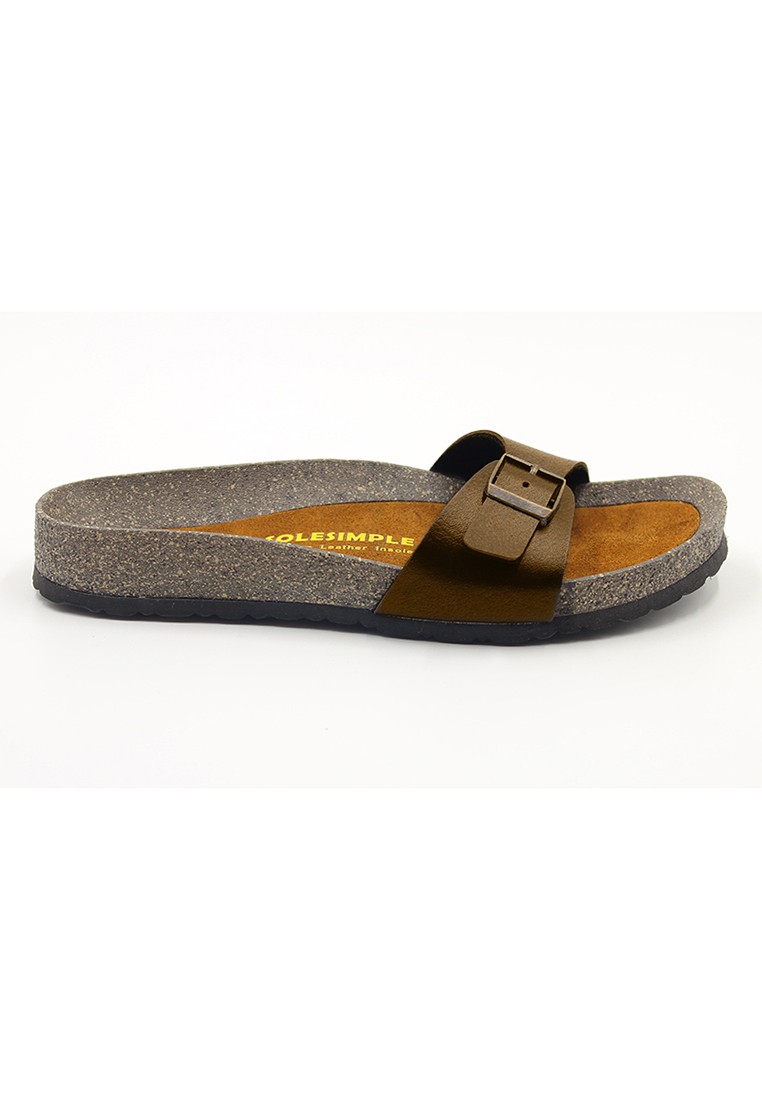Lyon - Camel Leather Sandals & Flip Flops & Slipper