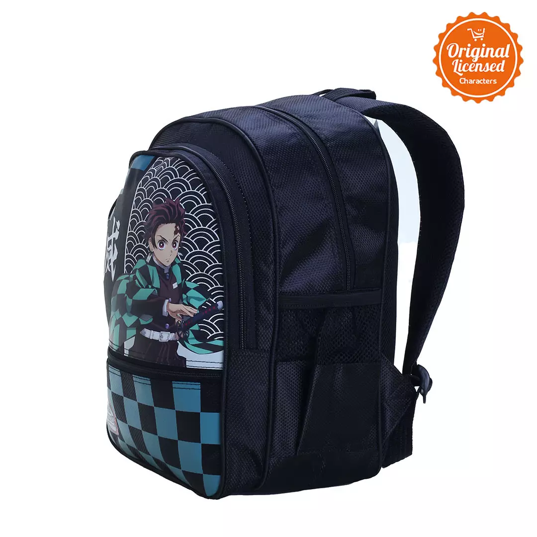 Demon Slayer Kids Bag L - Kamado Tanjiro - Green 38x26 cm