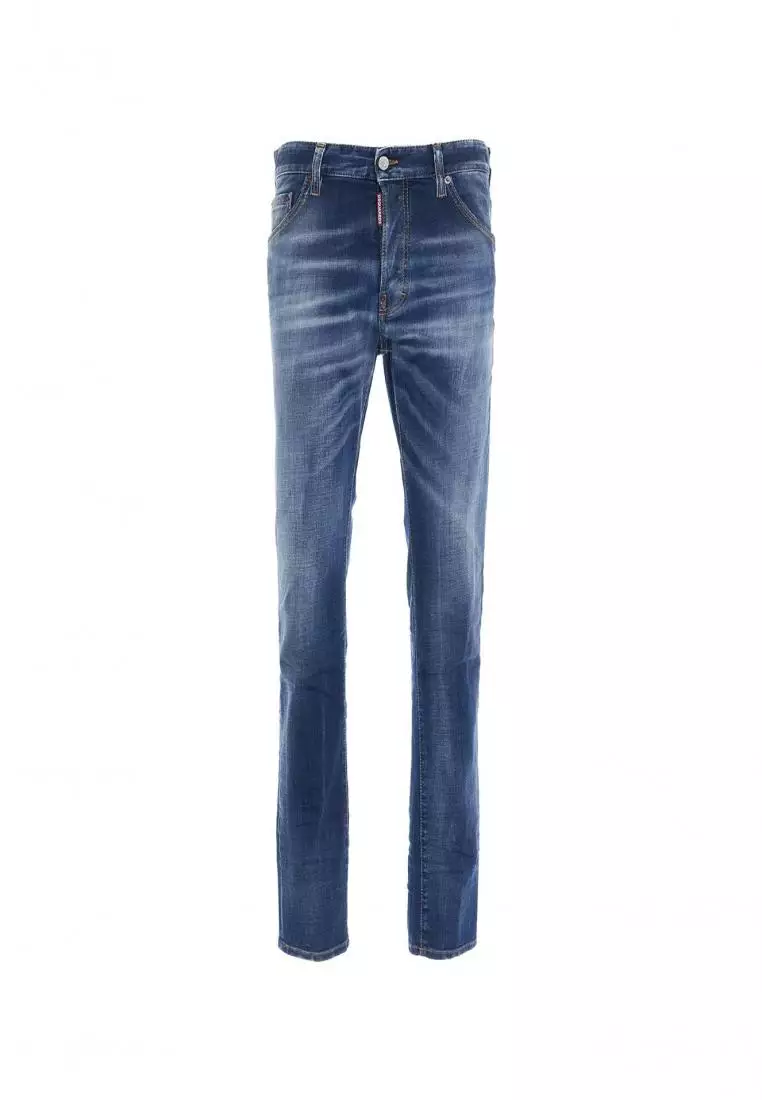 Jean dsquared homme sale bleu