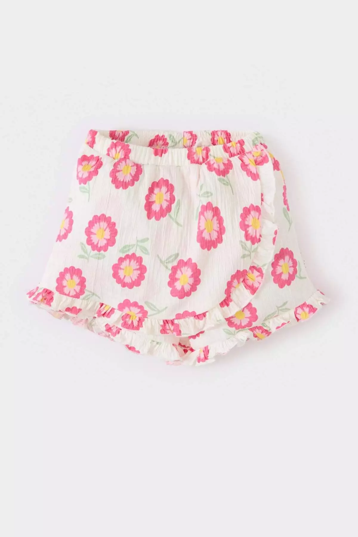 女嬰兩件裝 短袖T恤 彈性腰圍 繡花短褲 E8387A525Sm