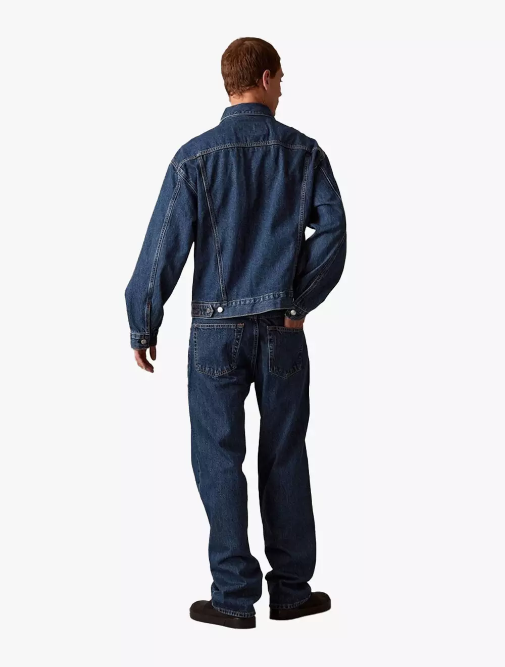 Calvin Klein - 90's Denim Trucker Jacket - Blue - blue