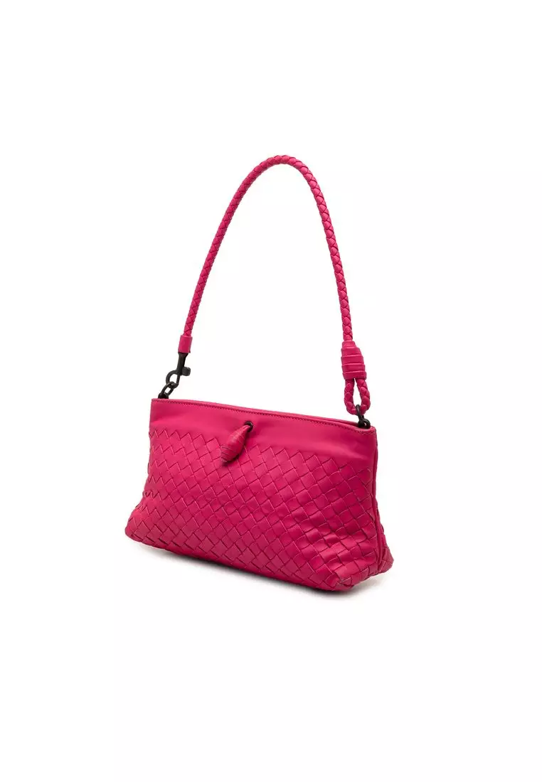 Pre-Loved Bottega Veneta Nappa Intrecciato Frame Pochette