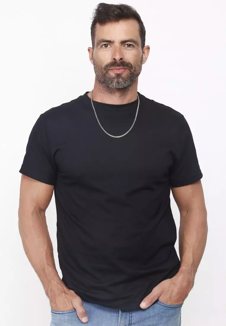 Necklace Men Tank Chain Basic Massive Oxidated in 925 Sterling Silver