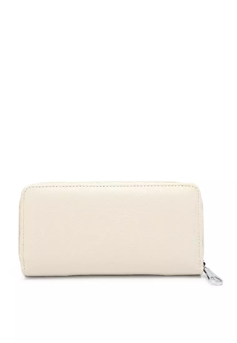 Women's Long Zipper Wallet - Beige