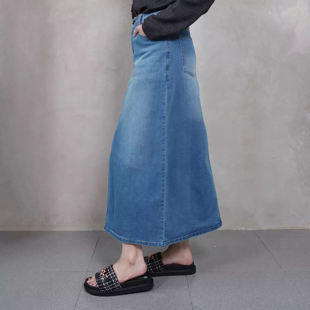 Triset Casuak Skirt Denim - TN301141033