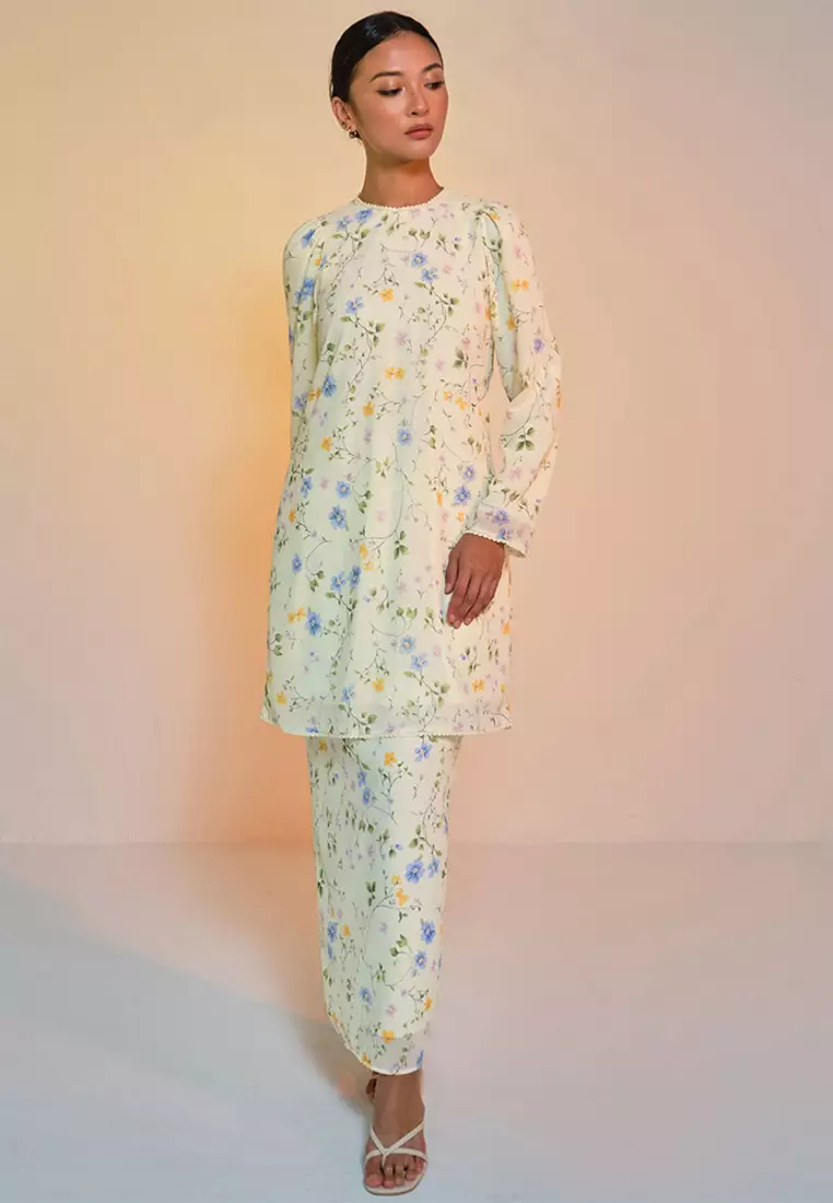 Bulanara Blouse & Skirt - Lime Spring