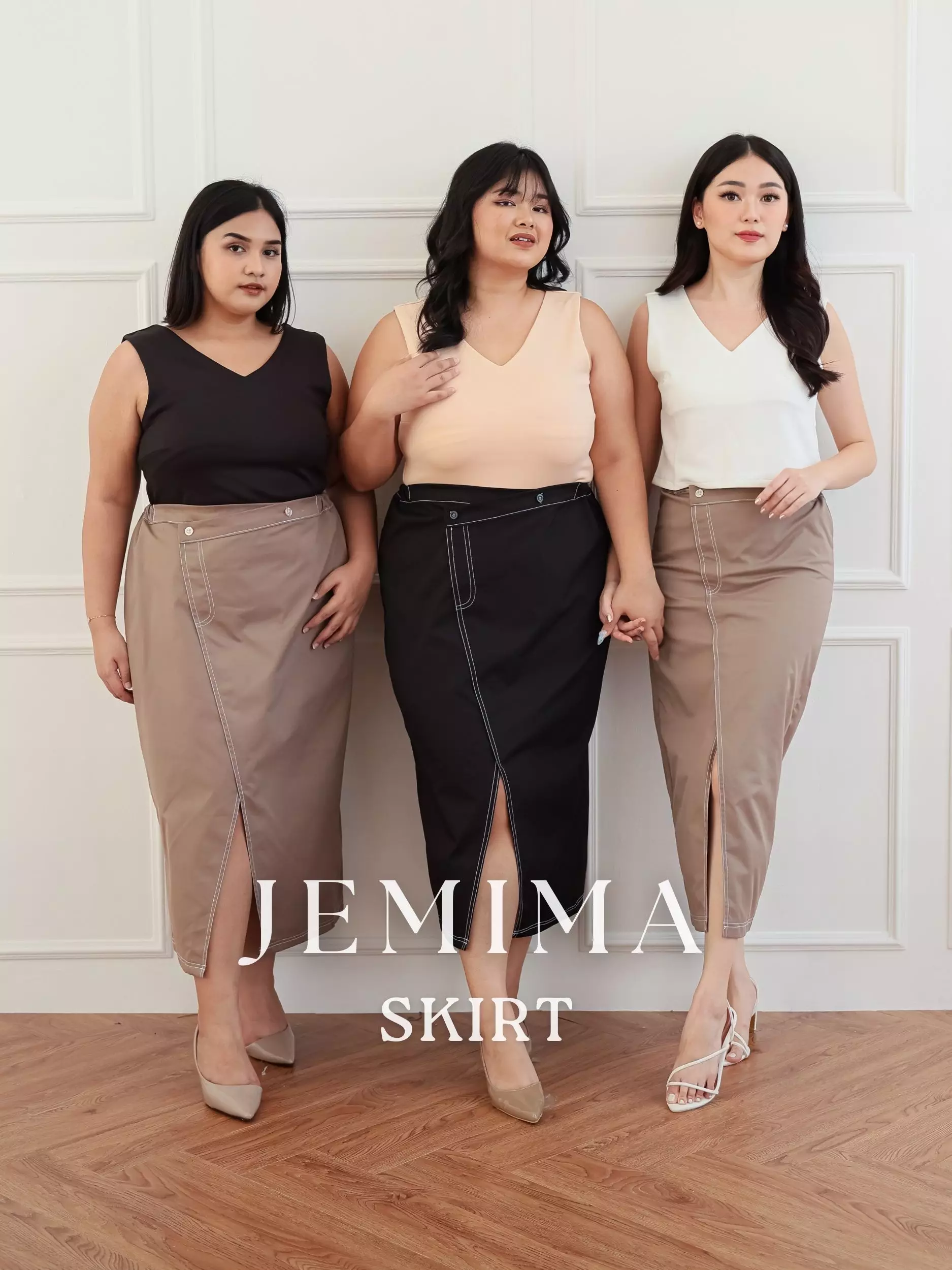 xtramiles Ladies plus size skort jemima skirt black black